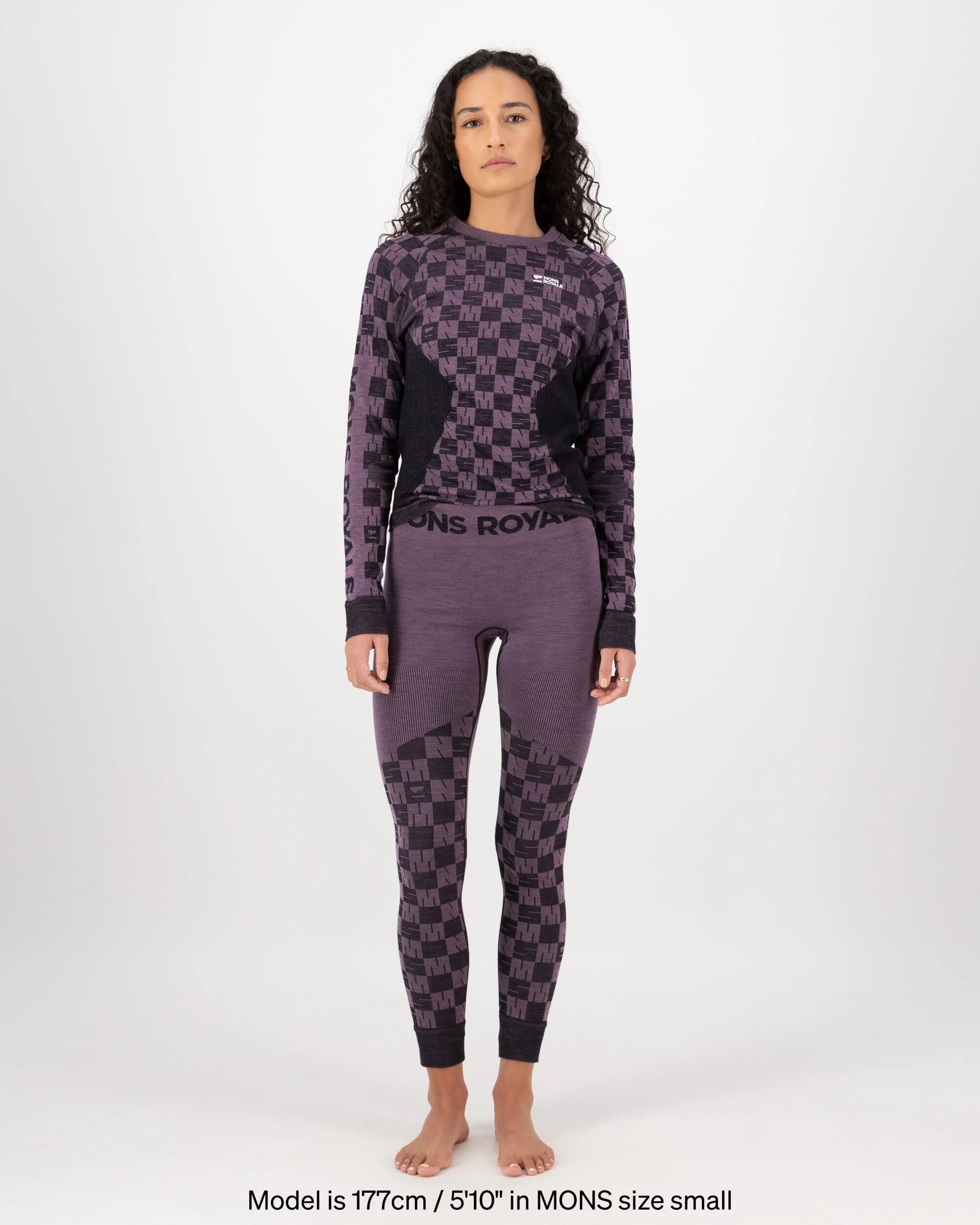 Ascender Merino Base Layer Long Sleeve - Mauve / Black | Women's Long Sleeve Top - Image 4