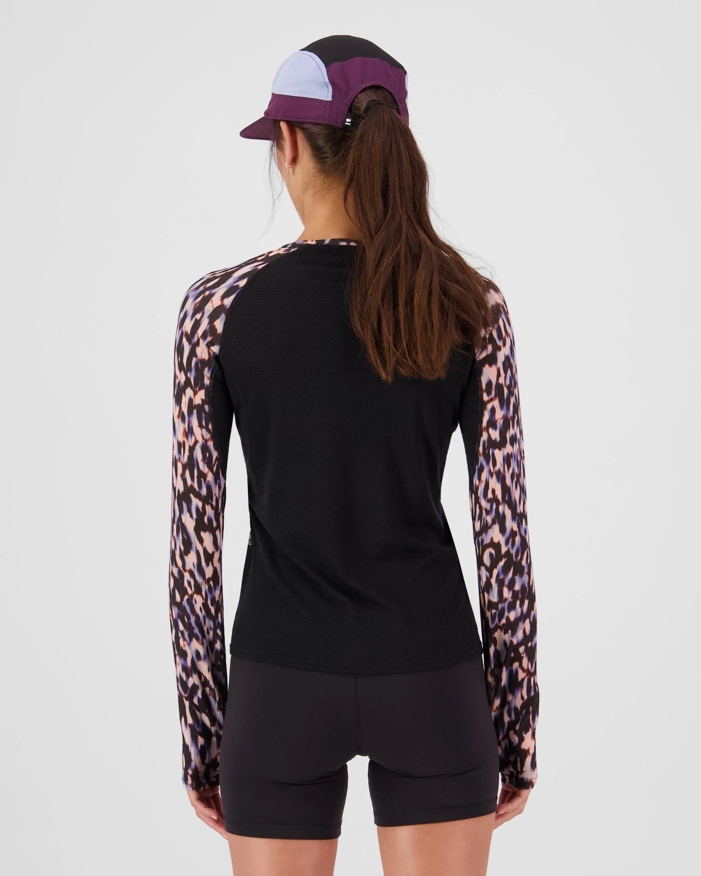 Bella Merino Long Sleeve - Rock Leopard / Black | Women's Long Sleeve Top - Image 2