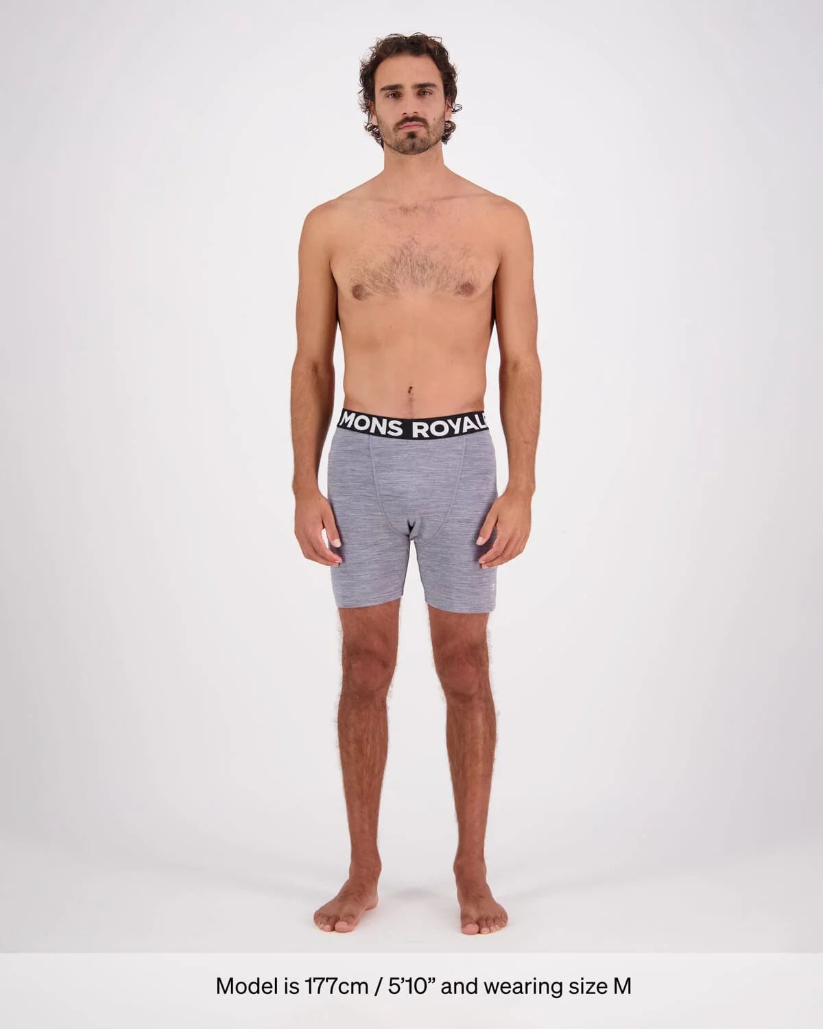 Hold 'em Merino Boxer - Grey Heather | Men's Underwear - Image 3
