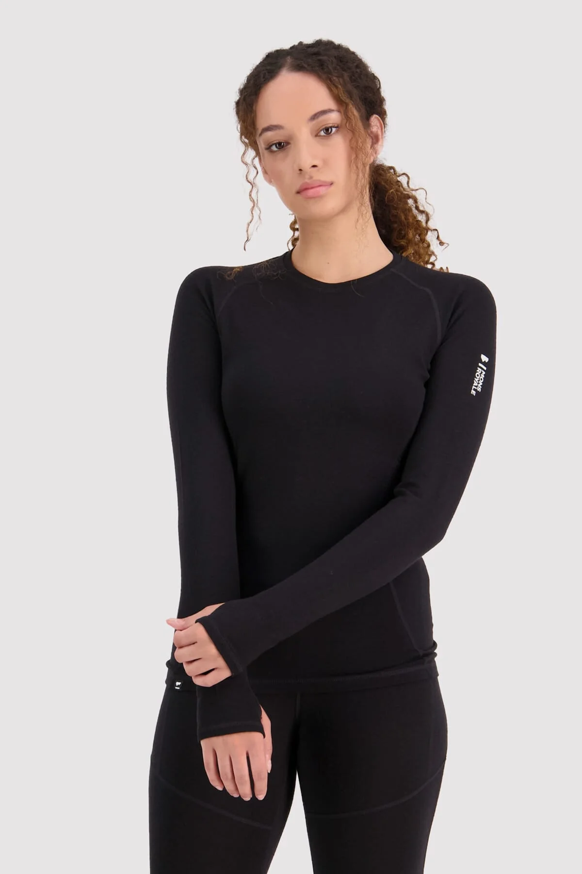 Olympus Merino Base Layer Long Sleeve - Black | Women's Long Sleeve Top