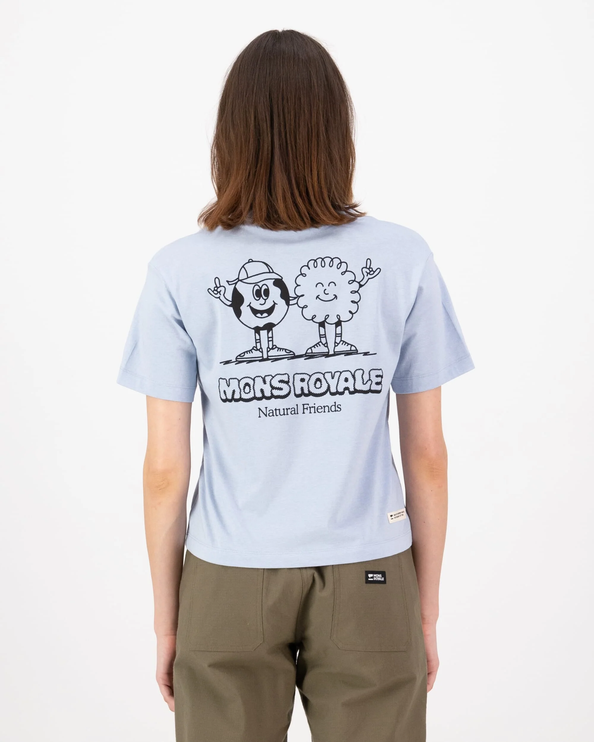 Yonder Merino Organic Cotton T-Shirt - Frost | Women's T-Shirt - Image 2