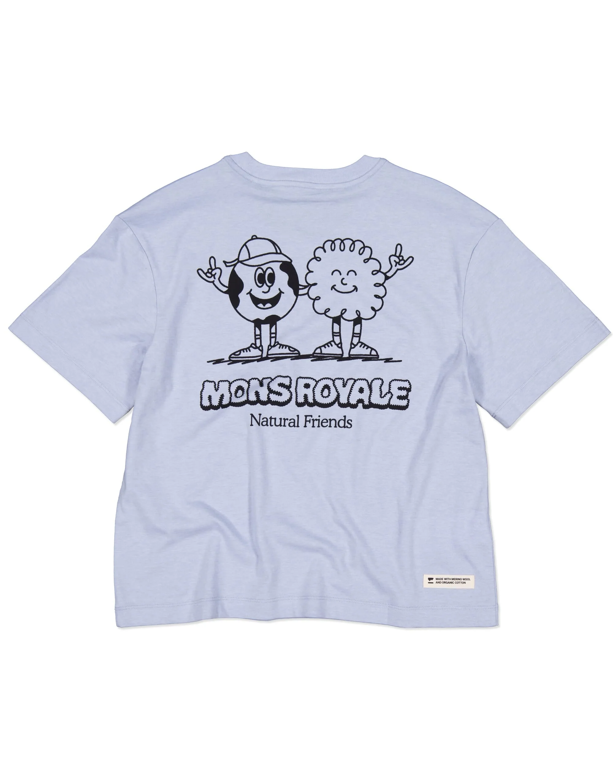 Yonder Merino Organic Cotton T-Shirt - Frost | Women's T-Shirt - Image 5