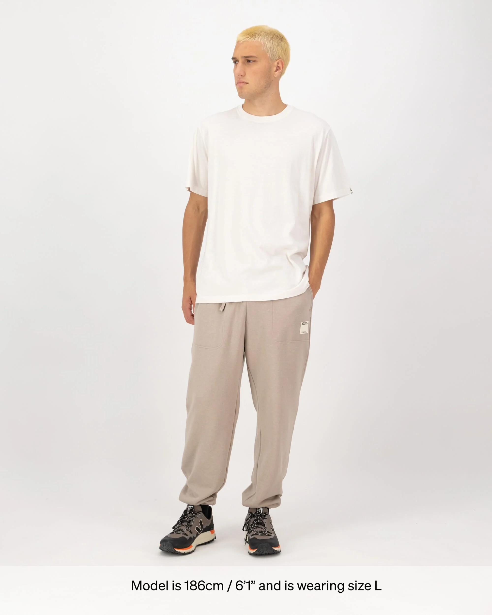 Yonder Merino Organic Cotton T-Shirt - Vintage White | Men's T-Shirt - Image 6